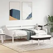 Day Bed Without Mattress White 90x190 cm Solid Wood Pine,Beds & Bed Frames 20KG-842839