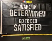Motivation Flag FREE USA SHIP 40 Dorm Workout College Fitness Beer USA Sign 3x5'