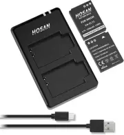 EN-EL12 Replacement Battery (2-Pack) and Dual USB Charger for Nikon EN-EL12