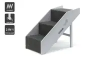 Pawever Pets 2-in-1 Foldable Pet Steps & Ramp