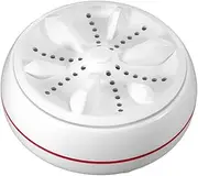 Small Portable Washing Machine, Mini Foldable Washer for Sock Towel Rag, Ultrasonic Turbo Washing Machine for Travel Camping(White)