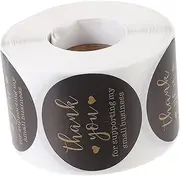 SEWACC 500Pcs Thank You Stickers Decorative Paper Labels for Party Favors DIY Sealing Stickers with Unique Design for Present Wrapping and Scrapbooking