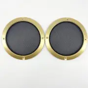 5" Speaker Cover Grill For Car Audio DJ PA Speaker Golden ABS Frame Metal Mesh
