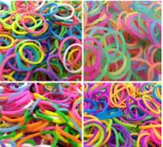4800 LOOM BANDS Rubber Refill Kit DIY Magical Bracelet 192 S Clips 16 Hooks BULK - Mystery Pack (Assorted Colours)