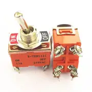 2pcs E-TEN1221 4-Pin Toggle Flick Switch DPST ON-OFF 15A 250VAC