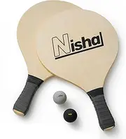 Paddle Ball Game - Smash Ball Set | Premium Set of 2 Smash Rackets, 2 Balls & Free Tennis Grips | Official Smashball Included | Thick Plastic Case
