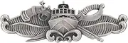 [MEDALS OF AMERICA EST. 1976] Special Warfare Combatant Craft Crewmember Badge, Silver Oxide, One size