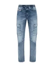 D-Ursy drawstring tapered jeans 24 Blue