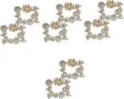 [BESTYASH] Rhinestones Shoe Clips Buckles Removable Shoe Buckles Charms Decorative Shoe Clips Zinc Alloy