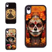 Mexican day of the dead For iPhone SE4 16e 14 15 16 Plus Pro Max Hard Black Case