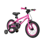 Babyjoy 36cm Kids Sport Bike Adjustable Training Bicycle w/Anti-slip Handlebar Beginner Bike Pink