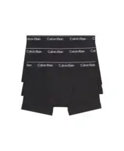 Calvin Klein 294459 Men's Cotton Classics 3-Pack Trunk, 3 Black, L