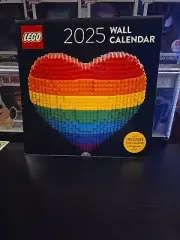 Lego 2025 12 Month Wall Calendar NEW SEALED