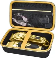 Case Compatible with Hair Clipper Barber, Trimmer Travel Storage Gold