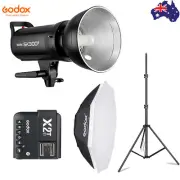 Godox SK300II Flash Strobe +95cm Softbox +Light Stand + X2T-C/N/S Flash Trigger