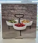 Ramekin Set 3pcs With Wire Stand NEW In Box