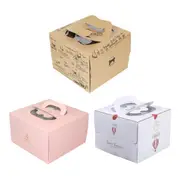 6/8 Inch Birthday Cake Boxs Set Ideal for Cake Transport and Presentation
