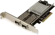 StarTech.com 10G Network Card – 2X 10G Open SFP+ Multimode LC Fiber Connector – Intel 82599 Chip – Gigabit Ethernet Card