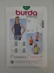 Burda Sewing Pattern 7051 Women's Tops Pattern Size US 6-18 EUR 32-44 NEW