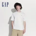 【GAP】男裝 純棉圓領短袖T恤-白色(497895)