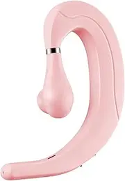 Ear Hook Bluetooth Wireless Headphone,Non Ear Plug Headset with Microphone,Waterproof Single Ear Noise Reduction in-Ear Earbud Hands Free Painless Wearing for Android iPhone Pro 12 11X 8 7 6 (Pink)