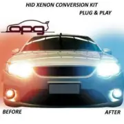 Plug & Go Xenon HID 6000k H9 High Beam Lamps Conversion for VE Series 1 2 Omega