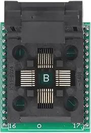 Hyuduo QFP32 to DIP32 Converter, PCB Test Socket for DIY, Programming and Testing Cradle, 2.54mm Pin Pitch Socket, with Double Rows of Pins, Wide Application for Prototyping, TQFP32
