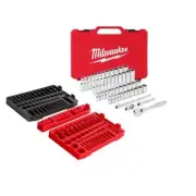 Milwaukee Ratchet/Socket Set 1/4" Drive w/ 106-Piece Storage Trays (53-Piece)