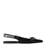 Courrèges Racer Pointed Toe Ballet Flats 36,37,38,39,40 black