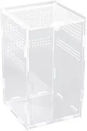 HSHGZSR Terrarium Enclosure, Pet Feeding Boxes, Acrylic Feeding Box, Acranged Transparent Climbing, Enclosure Terrarium, Arboreal Boxes, Reptile Tank Enclosure for Reptiles Invertebrates (Style 1)