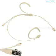 Cardioid Detachable Headset Microphone for Shure Wireless Separate Cable mini 4P