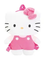 Hello Kitty Backpack 14” Sanrio Hello Kitty Shaped Plush Dual Strap Carry Handle