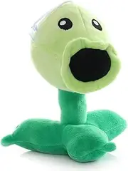 JHESAO 7" PVZ Plush Peashooter Toys PVZ 1 2 Stuffed Soft Zombies Doll Green Pea Shooter Plush Toy New