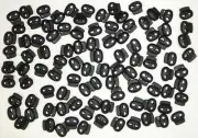 Black Dual Hole 100 Small 1/8" Hole Spring Cord lock Barrel String Toggle