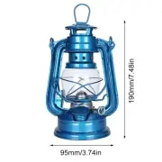 Retro Portable Kerosene Lantern Vintage Metal Hurricane Oil Lamp Camping Light