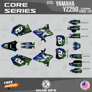 Graphics Kit for Yamaha YZ250 YZ 250 (2002-2014) Core - BLUE
