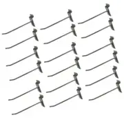 6" Slatwall Hooks,Chrome,Hanger Display,Display Panel Hooks Wire Metal 24 Pc Set