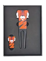 Tiger Golf Divot Tool and Ball Marker in Box - Great gift !!!