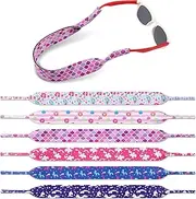 [Hifot] 6 Pack Sunglasses Holder Strap for Kids, Floating Eyewear Retainer, Quick Dry Neoprene Eyeglasses Strap Retainer Glasses String Strap for Girls Boys