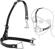 Hook Claw Mouth Spreader & Nose Hook,Open Mouth Gag for Sex Fetish Restraints,BDSM Adjustable Slave Harness Sex Toy for Men and Women