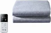 Heated Electric Blanket, with 3 Hours Auto Off & 4 Temperature Levels Fast Heating for Adults Fast Warming Blankets and Throws Washable (Color : A, Size : 200x180cm)