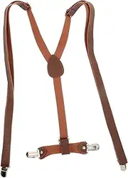 [TOGEVAL] Elastic Suit Suspender for Men and Women Heavy Duty Elastic Straps Y-shaped Clip Comfortable Fashionable Pu