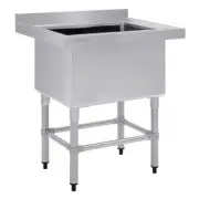 Vogue St/St Deep Pot Sink - 770mm (w) x 600mm (d) 90mm Drain - Commercial St...