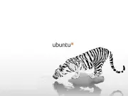 Anime ubuntu linux logo tiger animals simple background Play Gaming Mat Desk