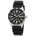 Citizen Promaster Rubber Strap Black Dial Automatic Divers NY0120-01E Mens Watch
