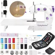 Kit De Maquina Coser Portatil Para Cuero Ajustable Con 2 Velocidades Pie Pedal