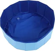 BESPORTBLE Dog and Cat Pool Pet Foldable Pool Dog Tubs for Large Dogs Foldable Swimming Pool Dog Bathtub Foldable Dog Pool Dog Swimming Pool Puppy Tub Deep Dog Pool PVC Sky-Blue