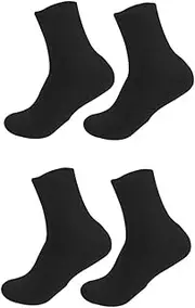 FRCOLOR 2sets Natural Cotton Socks Men's Moisturizing Heel Socks for Dry Cracked Feet 2pcs*2