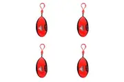 4x AFL Essendon Footy Sports Keyclip Accessory Bag Keychain Merchandise 10cm
