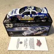 #33 KEVIN HARVICK ROAD LOANS 2008 MONTE CARLO SS 1/24 ACTION AUTOGRAPHED COA